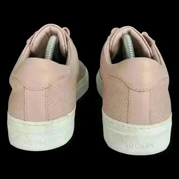 Greats Brooklyn The Royal Pink Perforated Leather Sneaker Italy Size 8.5 - Picture 4 of 15